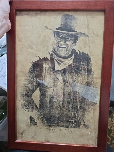 Custom framed 13x19 john wayne - custom,